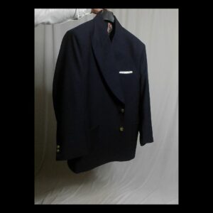 Super 140s Merino Wool Custom Made Navy Blazer with Brass buttons