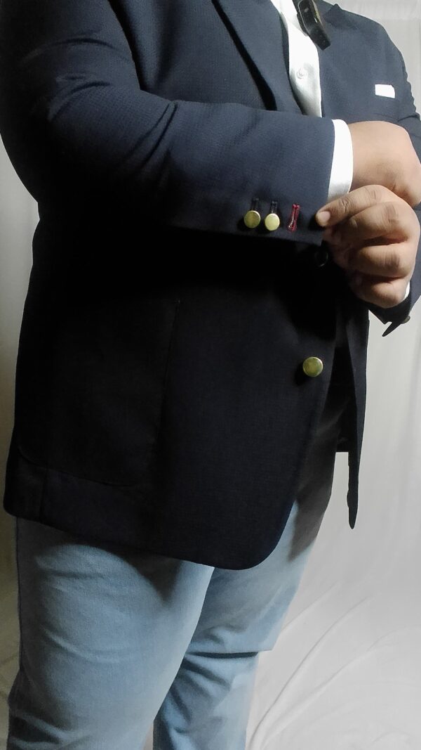 Super 140s Custom tailored Merino Blazer with Brass buttons and surgeon cuffs