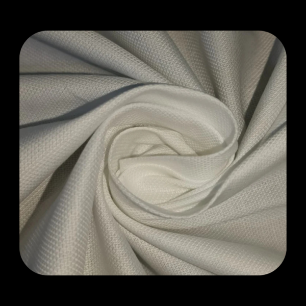 100% Cotton classic white fabric with dobby weave for shirting