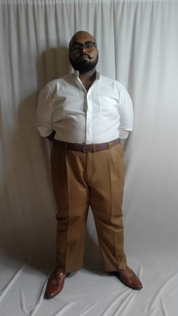 The Classic White Grandad Collar Shirt