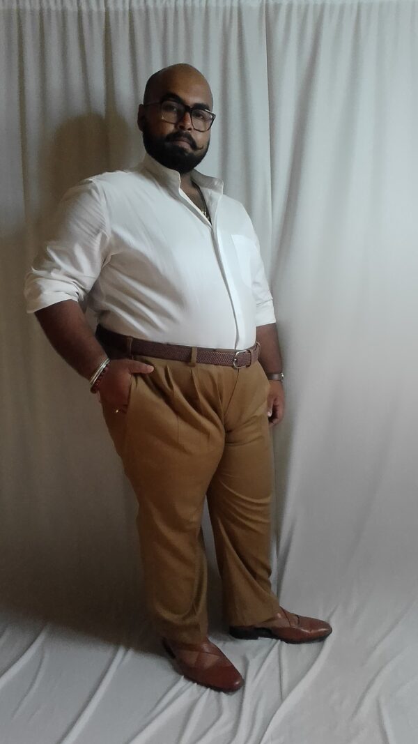 Classic mandarin collared shirt 2