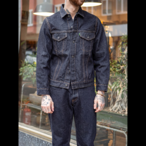 Type 3 Custom Tailored Denim Trucker Jacket made in a 15.5 oz Japanese Selvedge Denim feautre pic